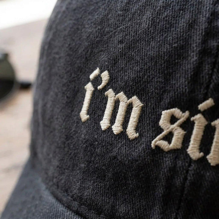 Embroidered I'm Single Hat, Funny Dating Quote Cap, Single Girl Gift, Sarcastic Relationship Washed Dad Hat