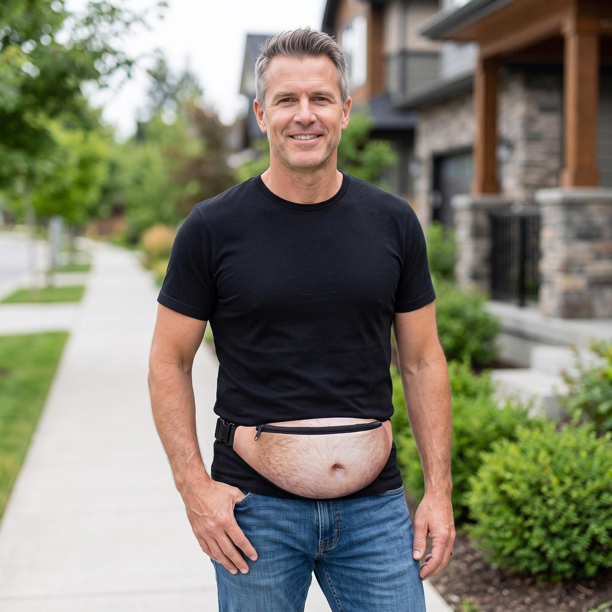 Novelty Belly Fanny Pack, Funny Gift For Dad, Beach Vacation Waist Bag – view 7
